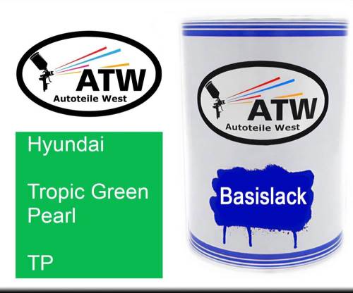 Hyundai, Tropic Green Pearl, TP: 500ml Lackdose, von ATW Autoteile West.